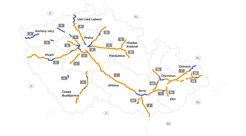 drumuri cu taxă din Republica Cehă