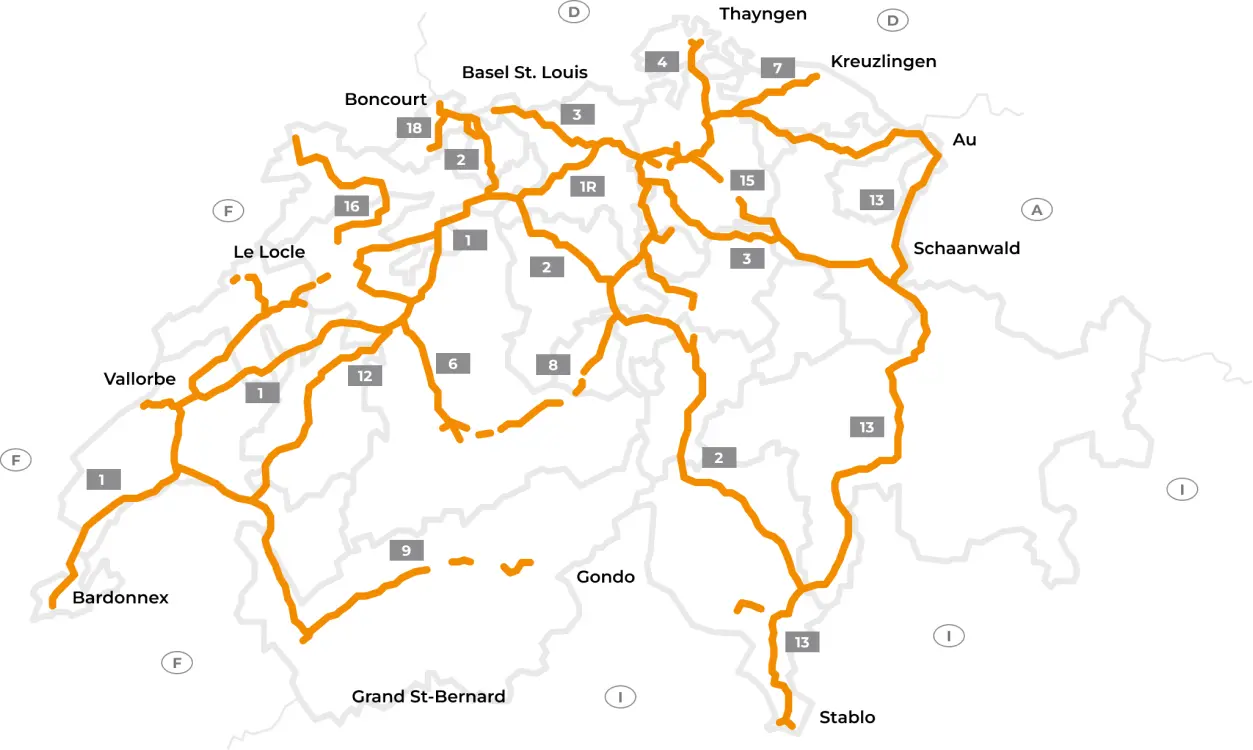 Autostrăzi cu taxă din Elveția