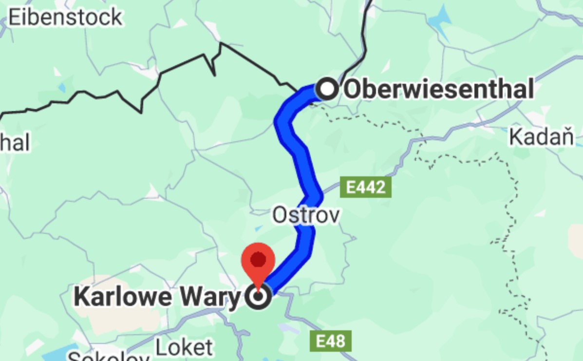 Toll from Oberwiesenthal to Karlovy Vary